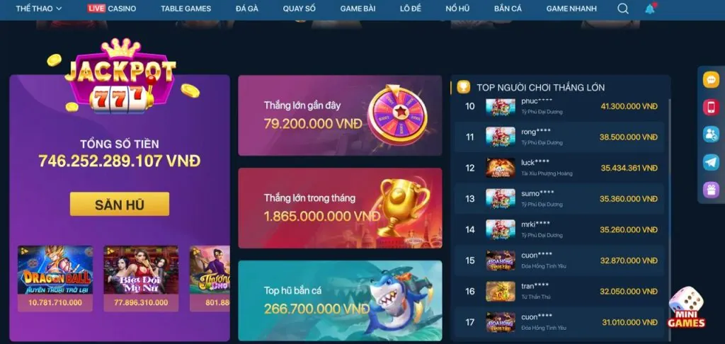 Lợi ích khi chơi nổ hũ tại 789pet code